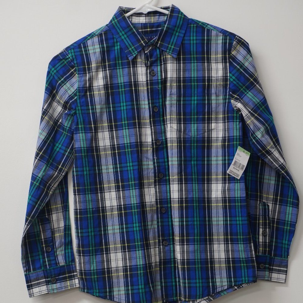 Simply Styled Kid's Button Down Shirt Size - Medium (10-12) (NWT)